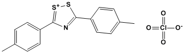 1,2,4-Dithiazol-1-ium, 3,5-bis(4-methylphenyl)-, perchlorate